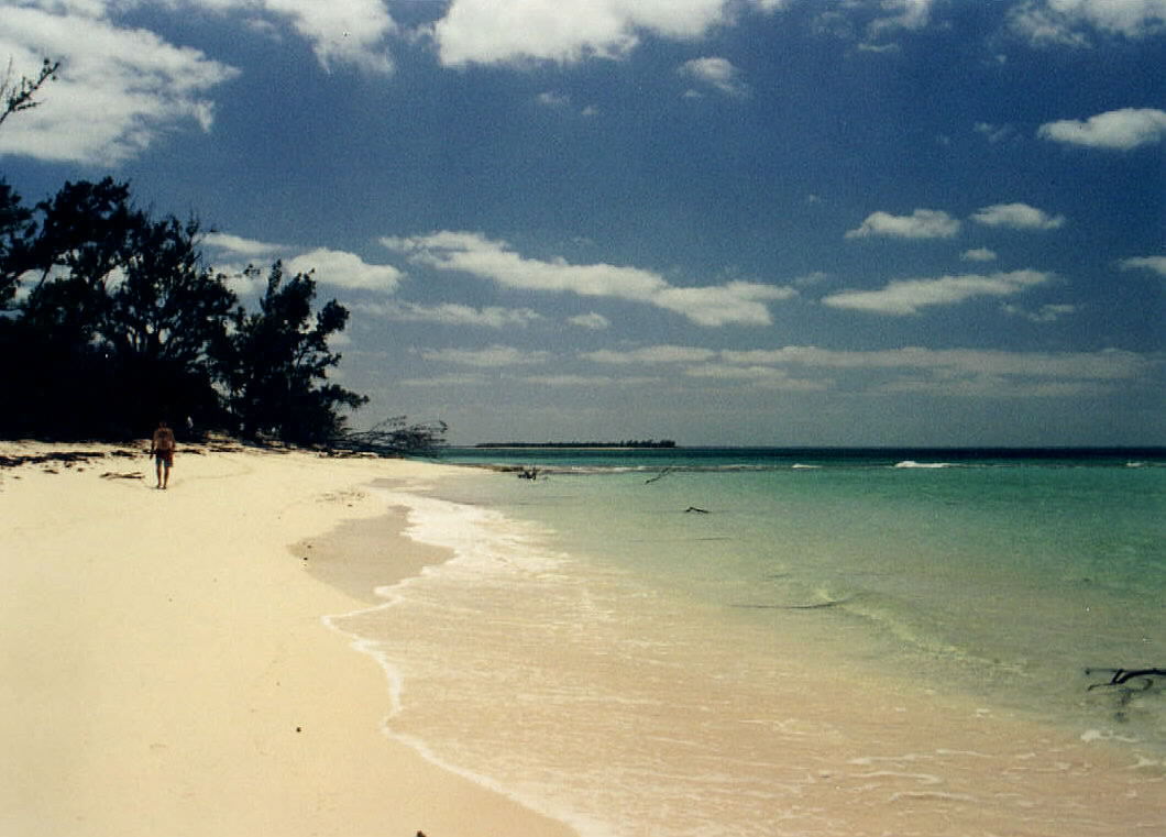 Cap'n Rick strolls the beach